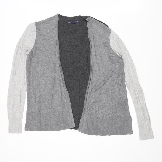 Marks and Spencer Womens Grey V-Neck Viscose Cardigan Jumper Size 10