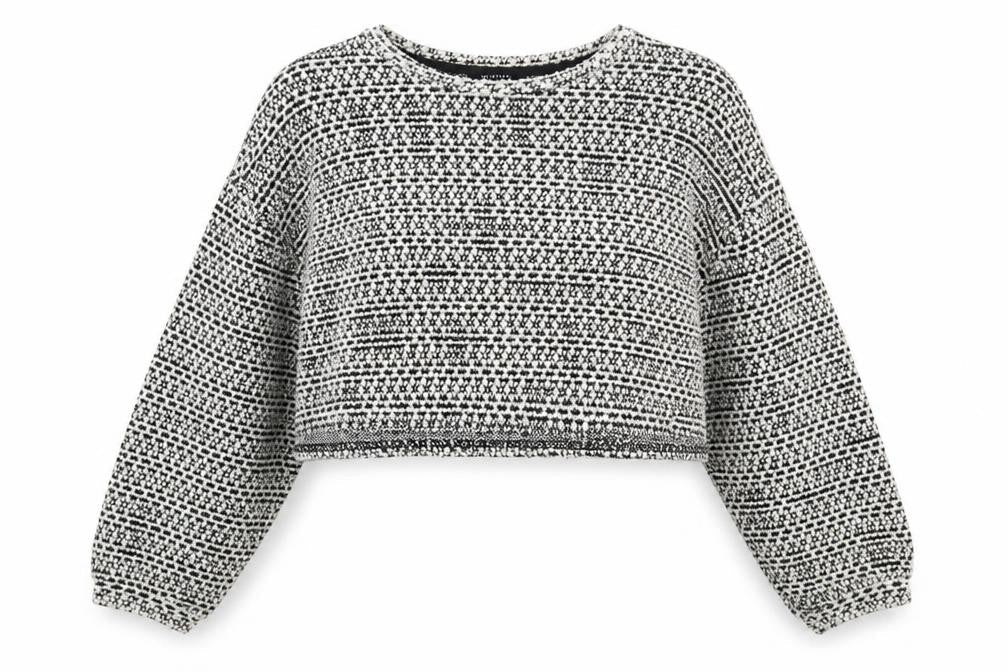 New Look Womens Grey Round Neck Cotton Pullover Jumper Size M