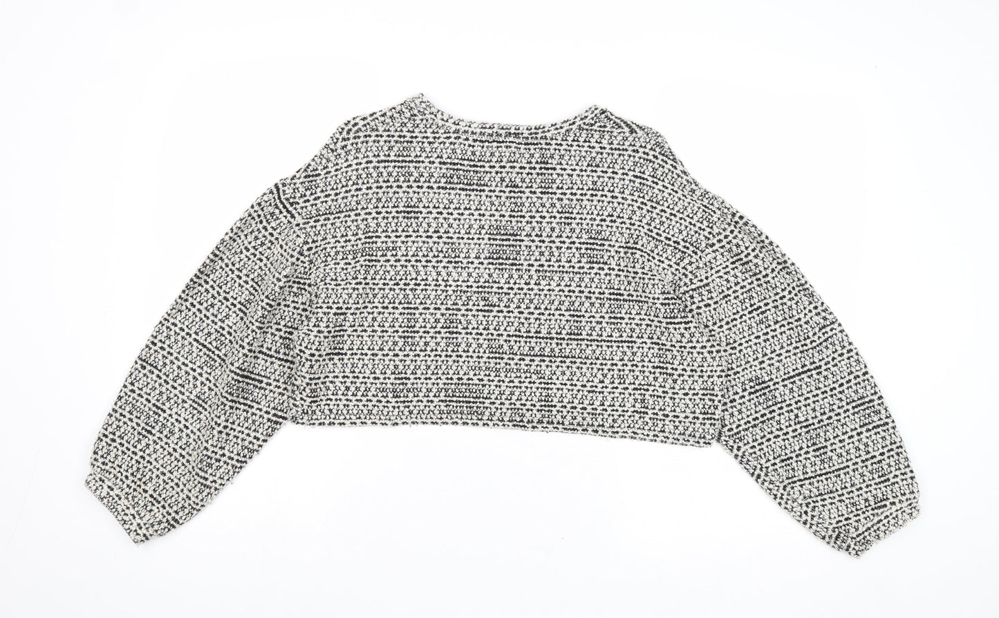 New Look Womens Grey Round Neck Cotton Pullover Jumper Size M