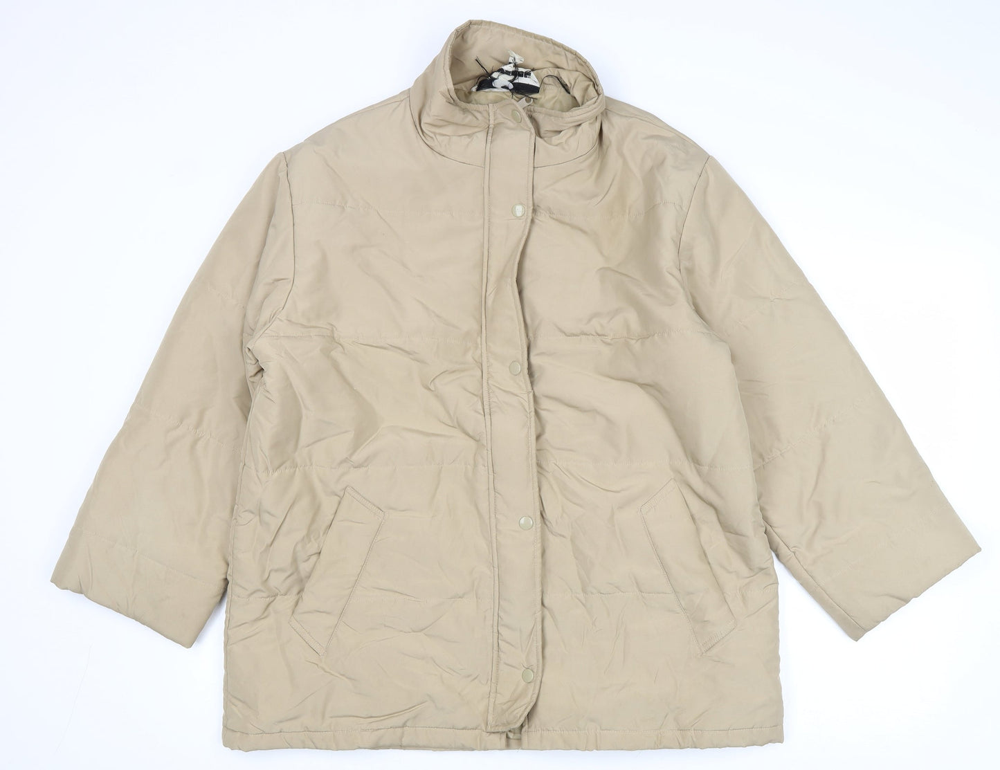 Vincelli Womens Beige Jacket Size M Zip