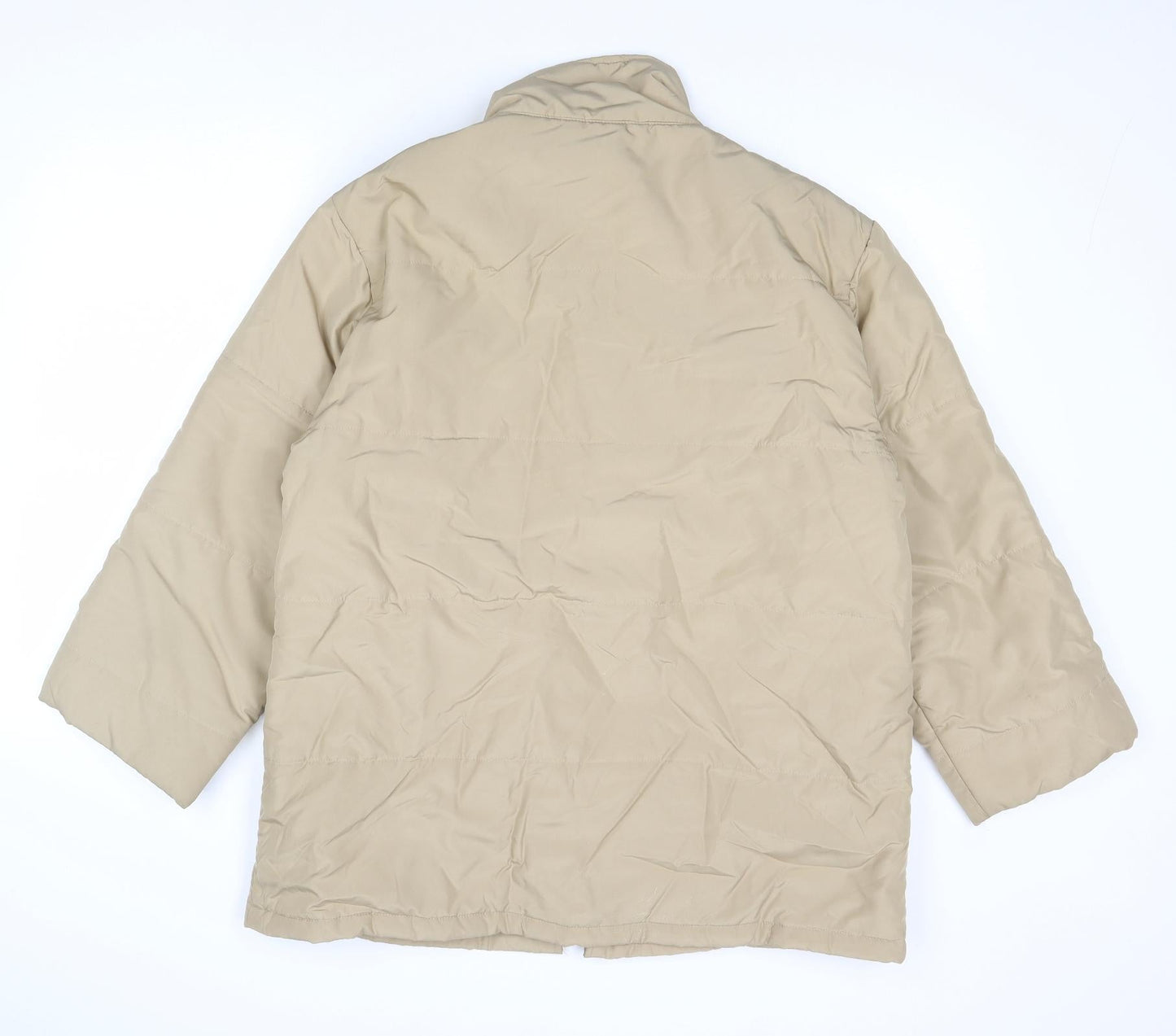 Vincelli Womens Beige Jacket Size M Zip