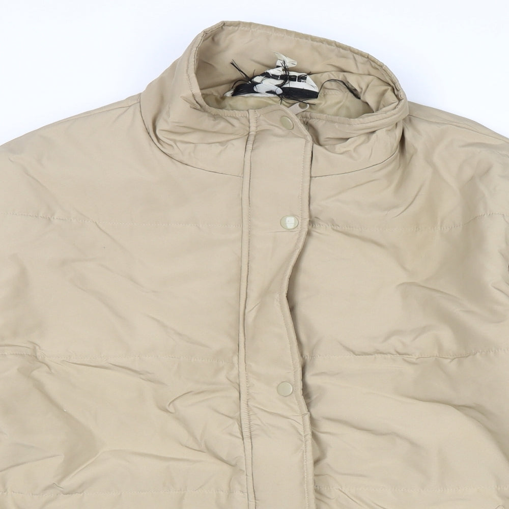 Vincelli Womens Beige Jacket Size M Zip