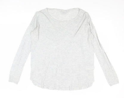 H&M Womens Grey Round Neck Acrylic Pullover Jumper Size XS