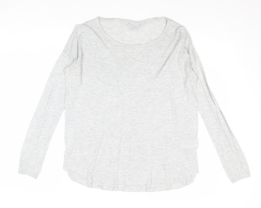 H&M Womens Grey Round Neck Acrylic Pullover Jumper Size XS