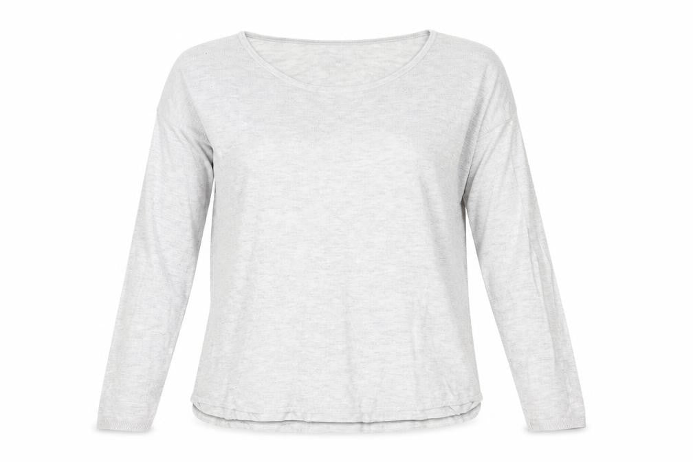 H&M Womens Grey Round Neck Acrylic Pullover Jumper Size XS