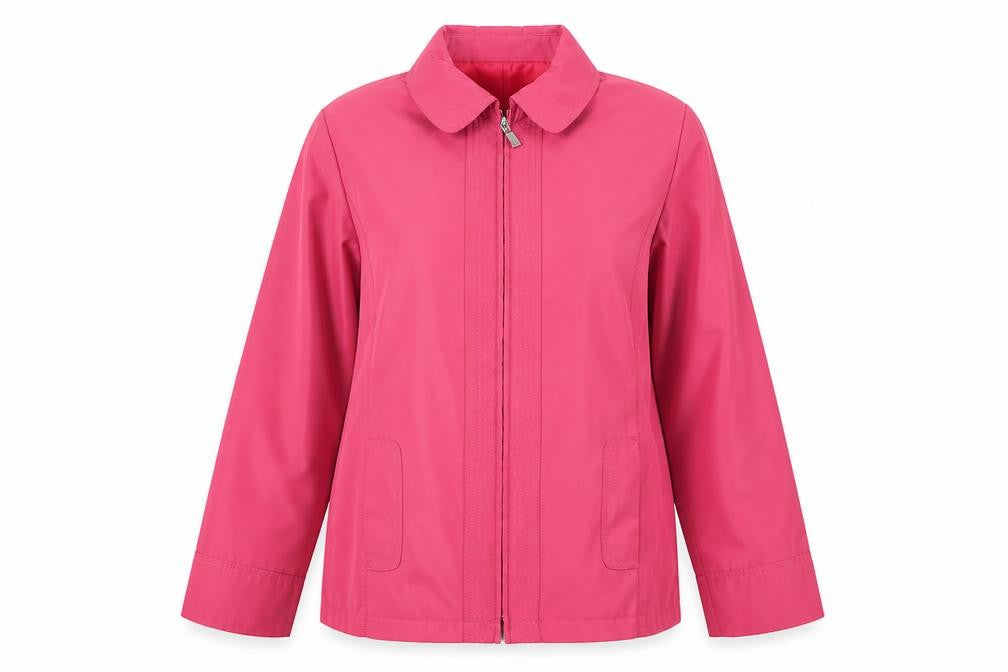 Bonmarché Womens Pink Jacket Size S Zip