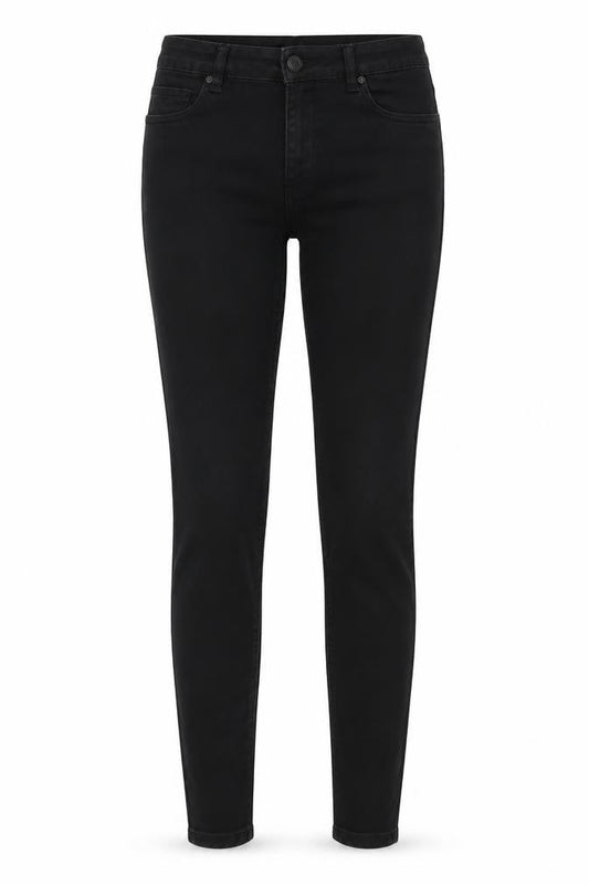 Noisy May Womens Black Cotton Skinny Jeans Size 30 in Regular Zip