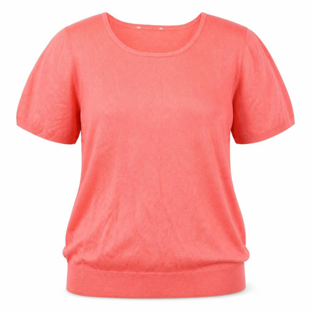 BHS Womens Pink Round Neck Acrylic Pullover Jumper Size 16