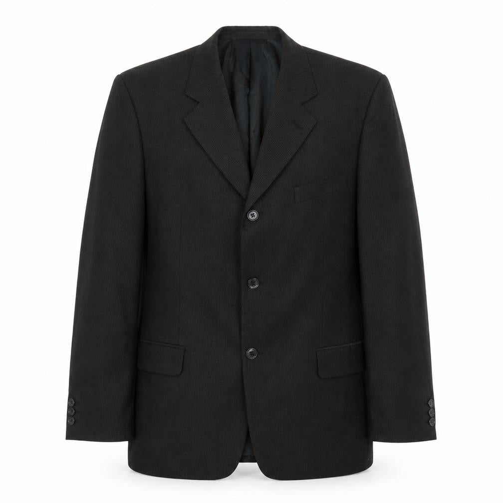 Ciro Citterio Mens Black Polyester Jacket Suit Jacket Size 42 Regular