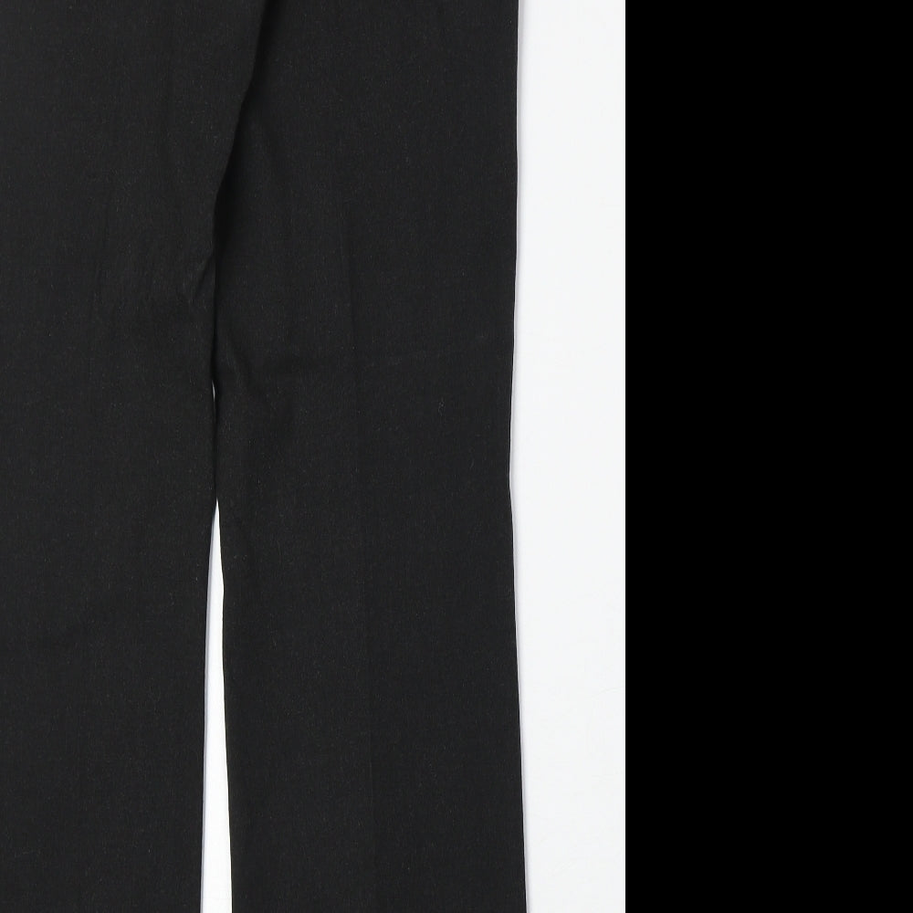 Marks and Spencer Womens Grey Polyester Trousers Size 12 Regular Zip