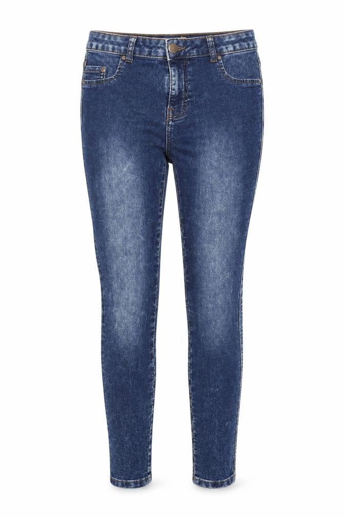 Jania Womens Blue Cotton Skinny Jeans Size 27 in Regular Zip