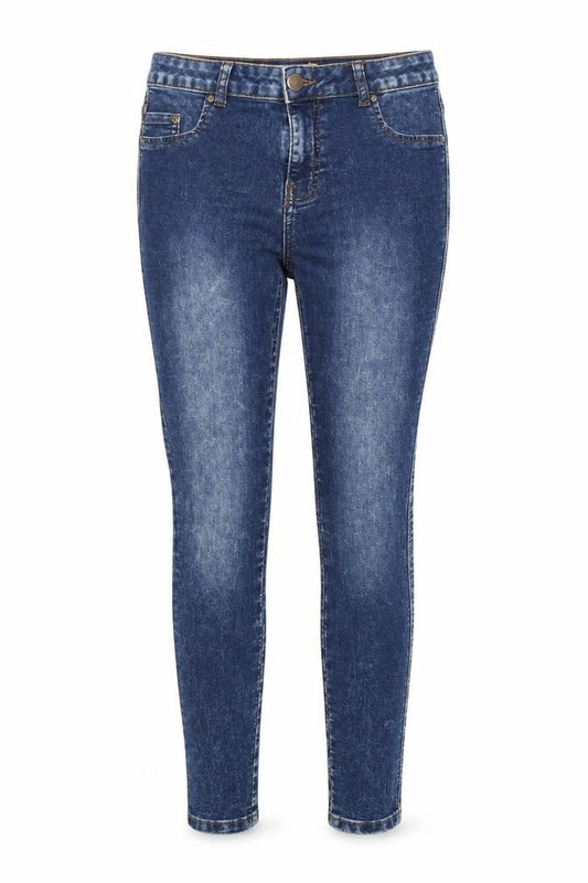 Jania Womens Blue Cotton Skinny Jeans Size 27 in Regular Zip