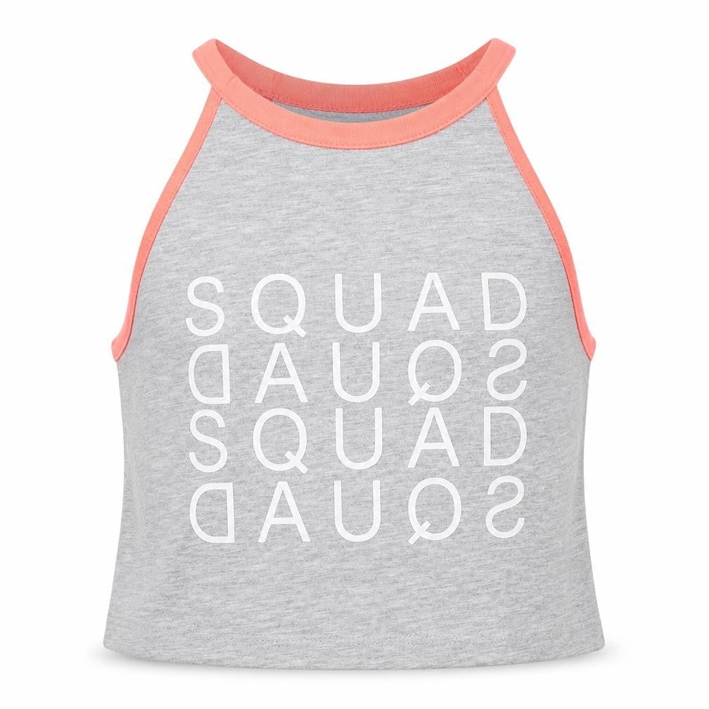 New Look Girls Grey Polyester Pullover Tank Size 10-11 Years Round Neck Pullover - Squad