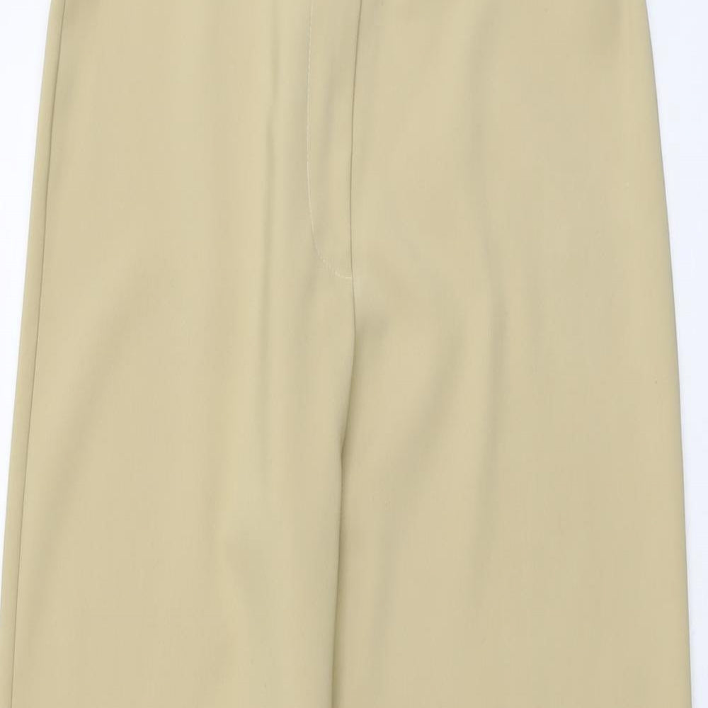 Reviev Womens Beige Polyester Trousers Size 28 in L30 in Regular Drawstring