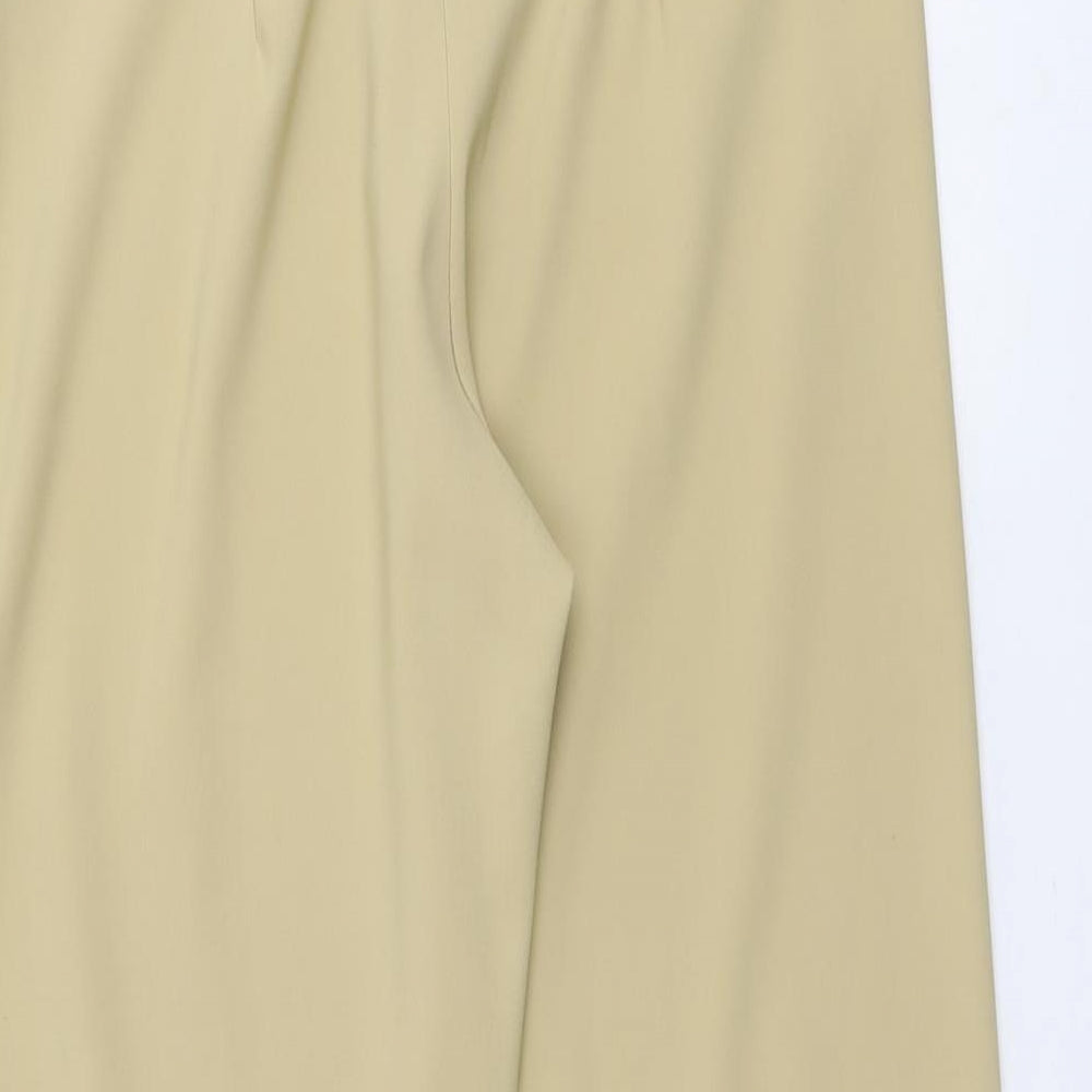 Reviev Womens Beige Polyester Trousers Size 28 in L30 in Regular Drawstring