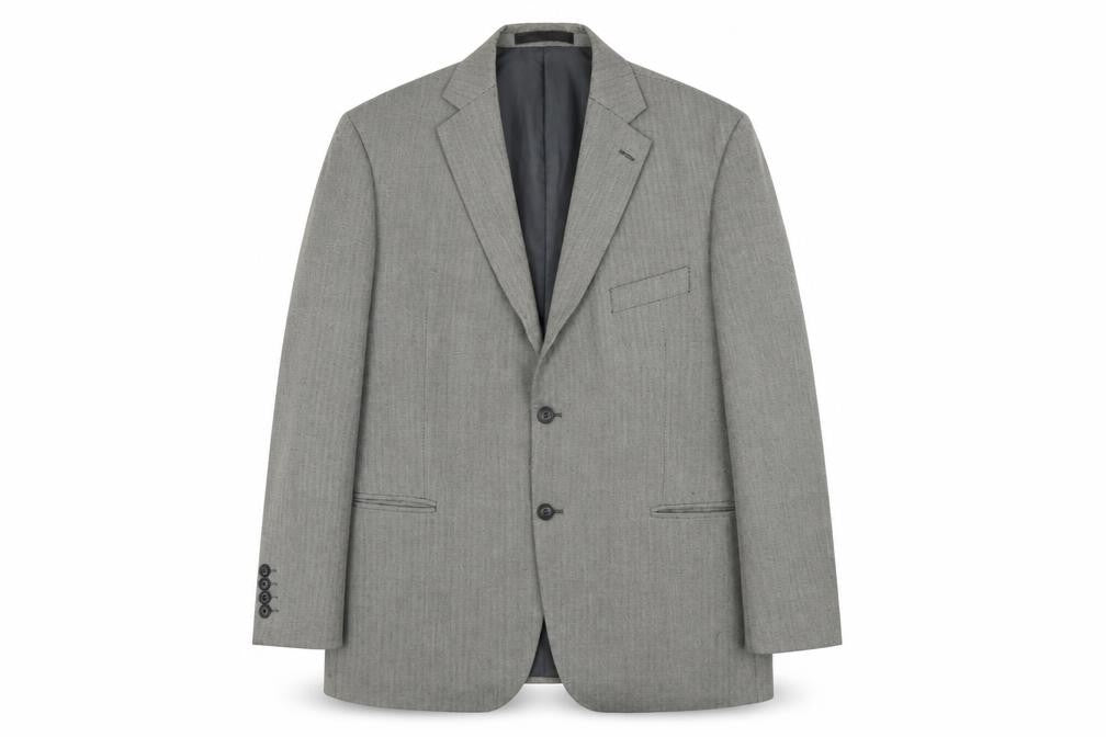 Marks & Spencer Mens Grey Polyester Jacket Suit Jacket Size L Regular