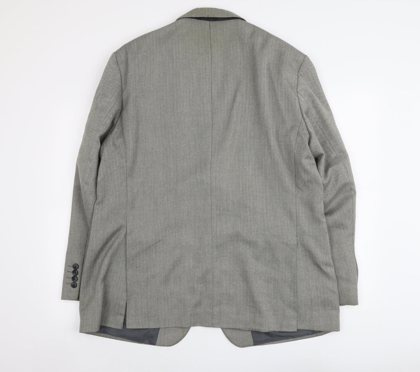 Marks and Spencer Mens Grey Polyester Jacket Suit Jacket Size L Regular