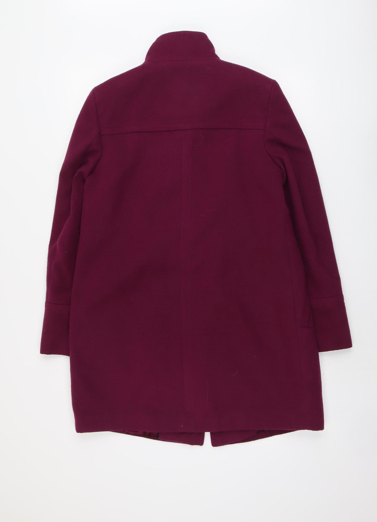 Marks and Spencer Womens Purple Overcoat Coat Size 10 Button