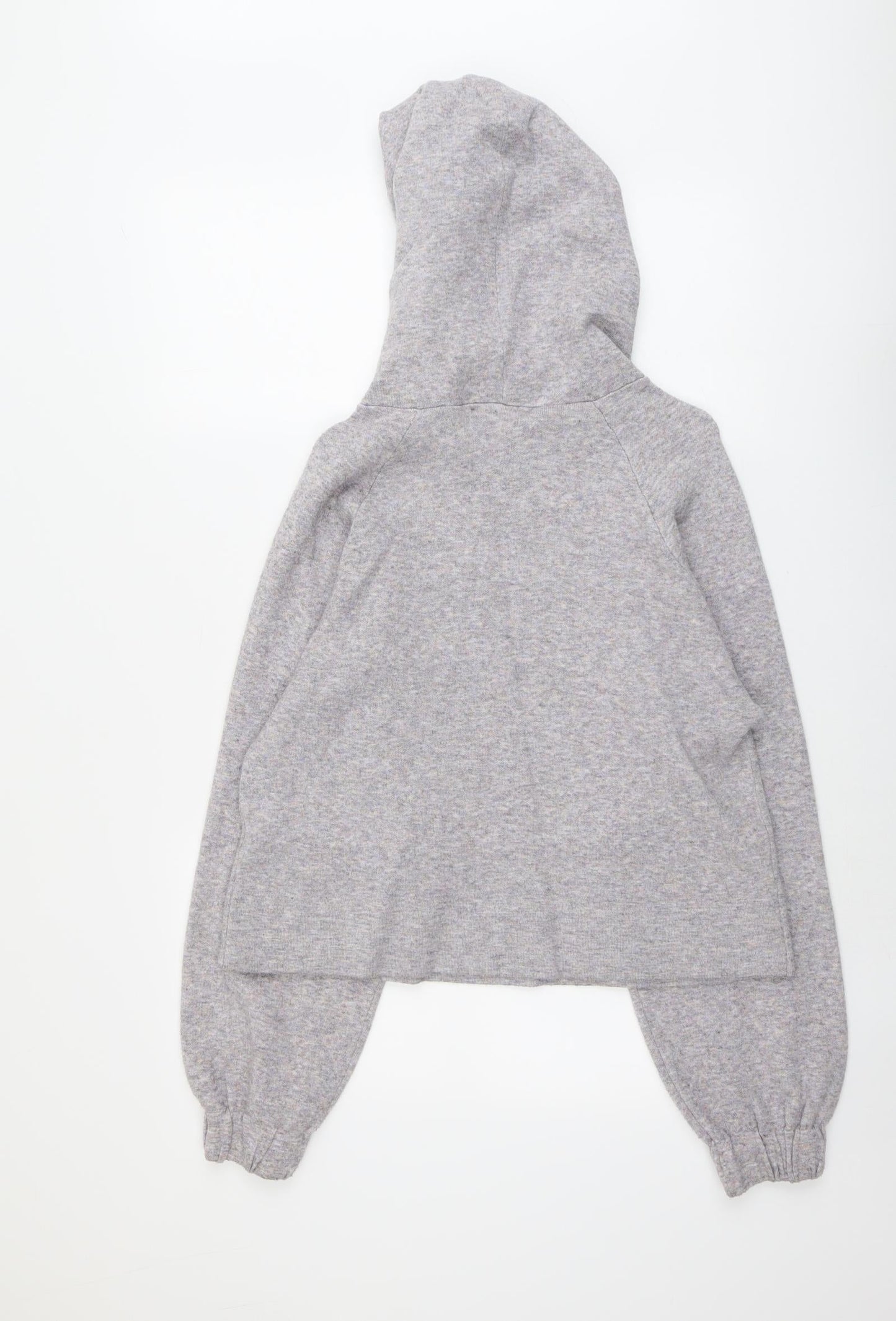 NEXT Womens Grey Round Neck Viscose Pullover Jumper Size S