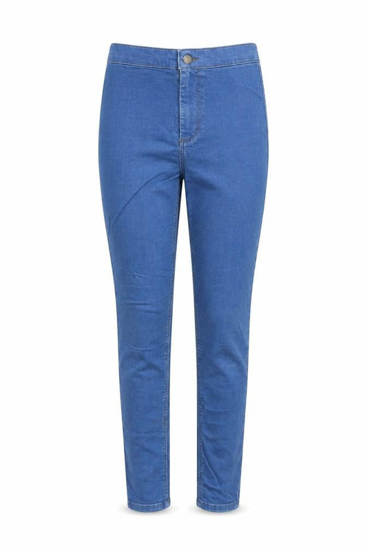 Topshop Womens Blue Cotton Jegging Jeans Size 28 in L27 in Regular Button