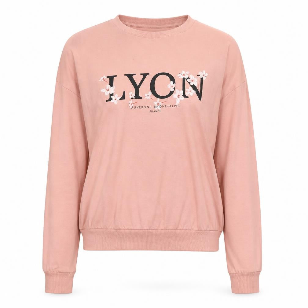 H&M Womens Pink Cotton Pullover Sweatshirt Size M Pullover - Lyon