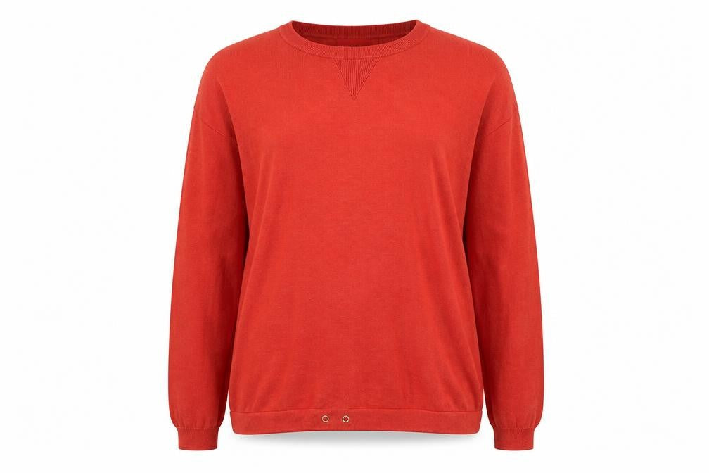 NEXT Womens Red Round Neck Cotton Pullover Jumper Size 8