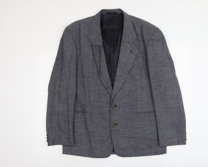 BHS Mens Blue Wool Jacket Suit Jacket Size L Regular