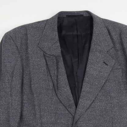 BHS Mens Blue Wool Jacket Suit Jacket Size L Regular