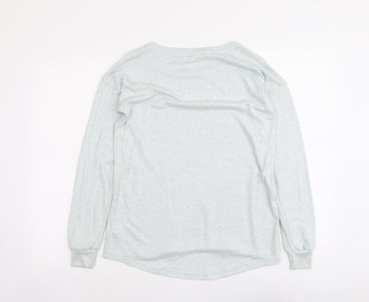Next Womens Green Round Neck Polyester Pullover Jumper Size 8