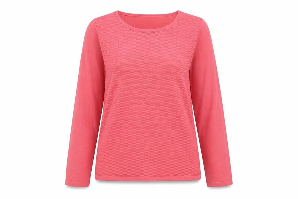 Gerry Weber Womens Pink Round Neck Viscose Pullover Jumper Size 8