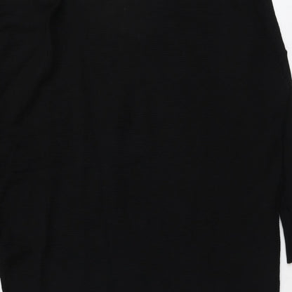 Quiz Womens Black V-Neck Viscose Pullover Jumper Size S