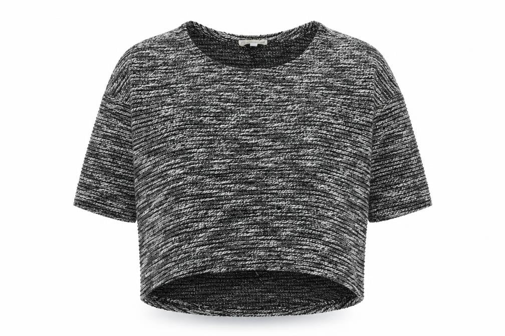 Cameo Rose Womens Grey Round Neck Cotton Pullover Jumper Size 12