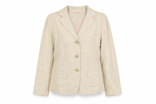 Gap Womens Beige Striped Cotton Jacket Blazer Size S