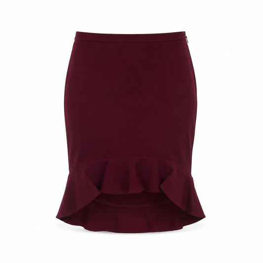 Forever 21 Womens Purple Polyester Trumpet Skirt Size M Zip