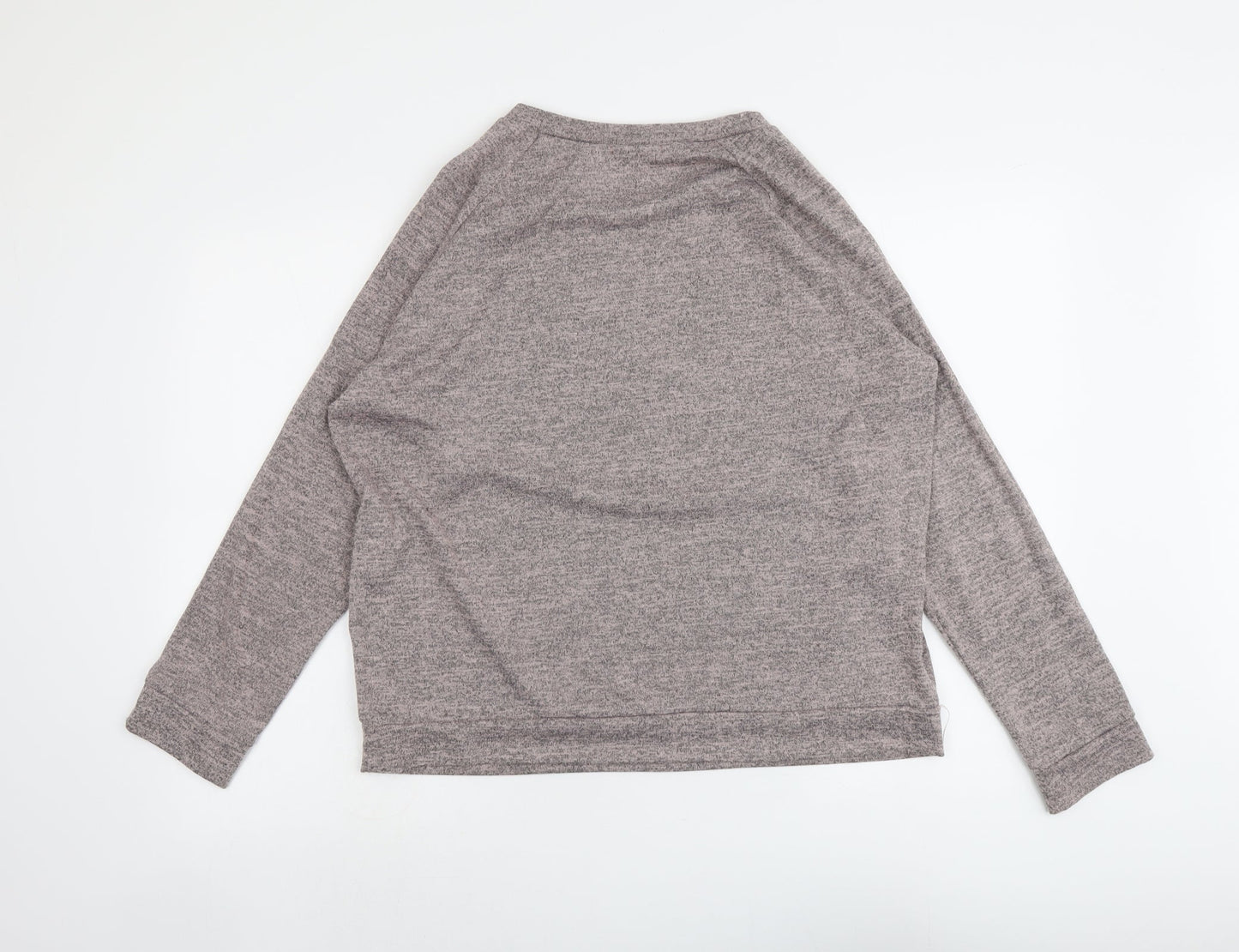Luxe Leisure Womens Pink Polyester Pullover Sweatshirt Size L Pullover