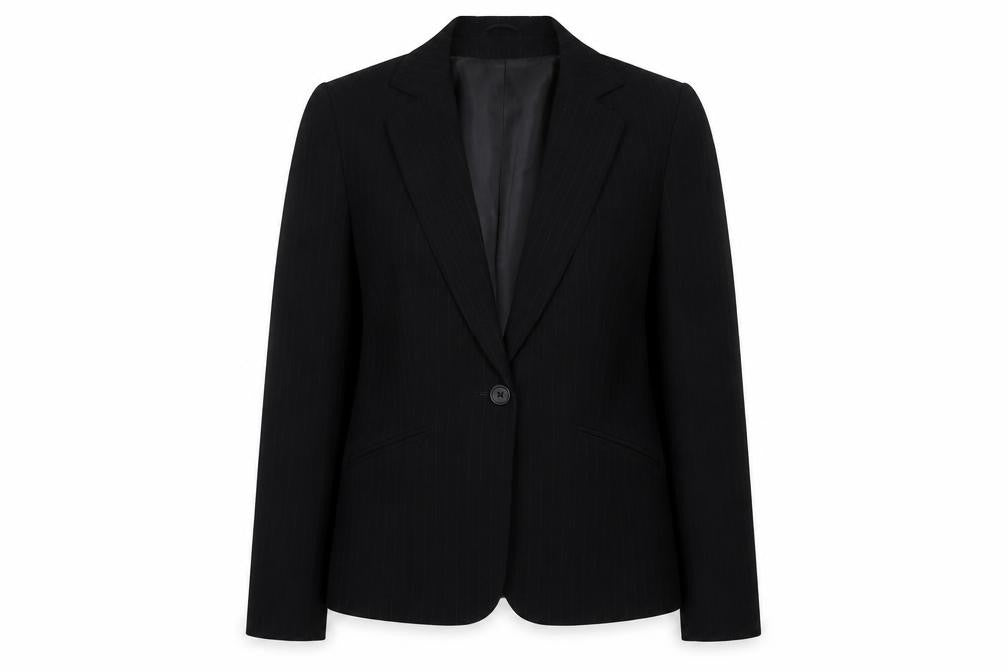 New Look Womens Black Polyester Jacket Suit Jacket Size 10