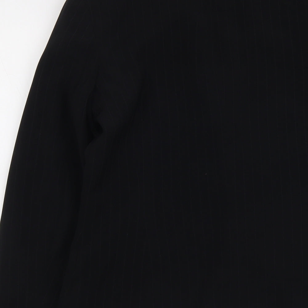 New Look Womens Black Polyester Jacket Suit Jacket Size 10