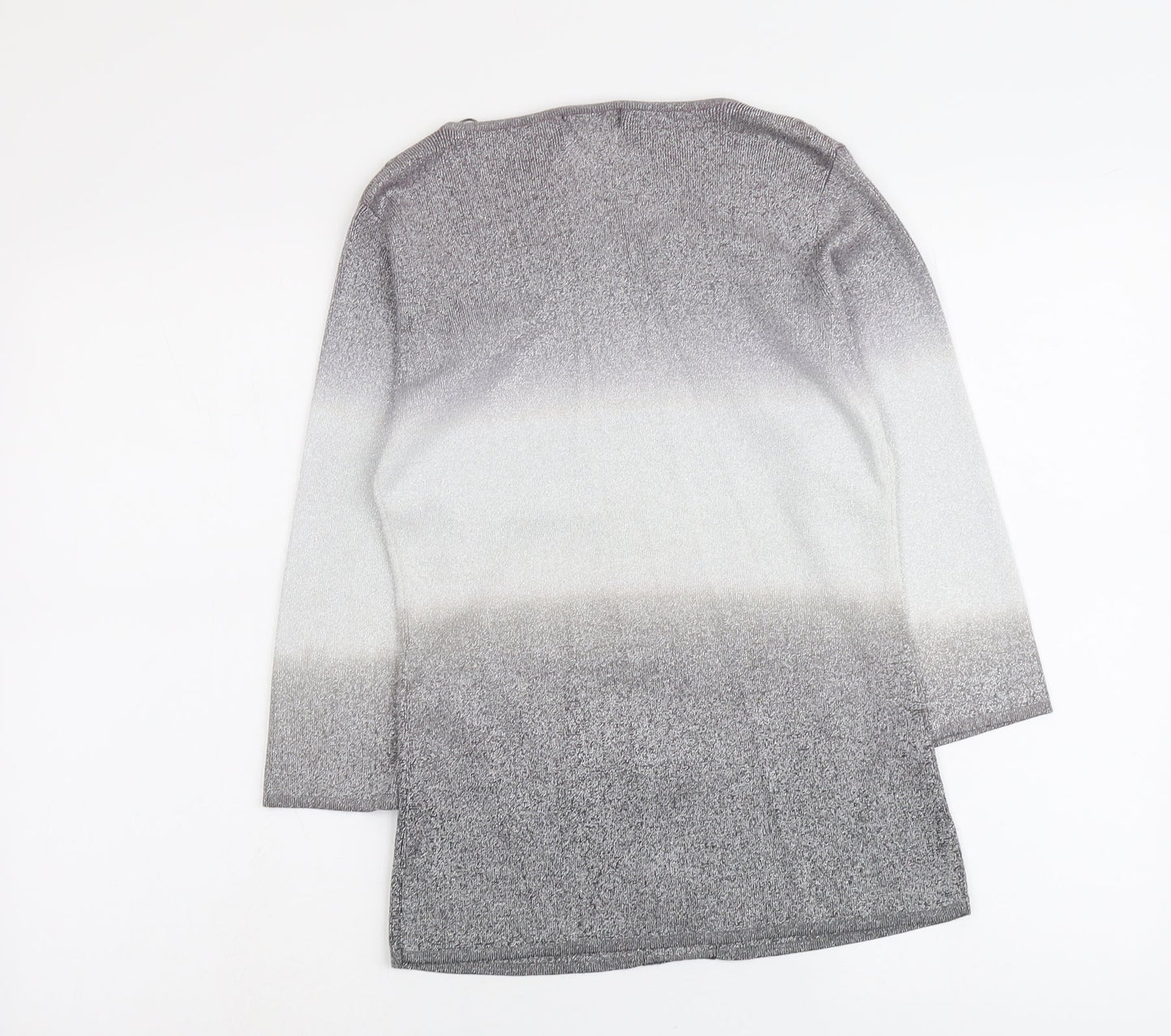 Sky Designs Womens Silver Round Neck Viscose Pullover Jumper Size 8