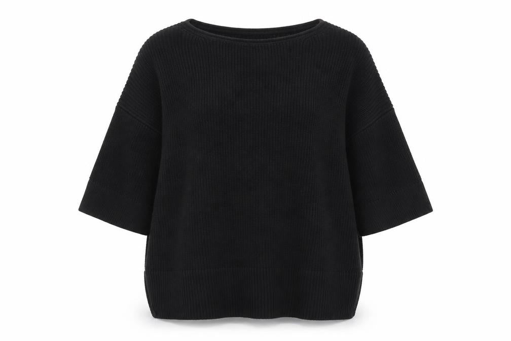 Gap Womens Black Round Neck Cotton Pullover Jumper Size XS