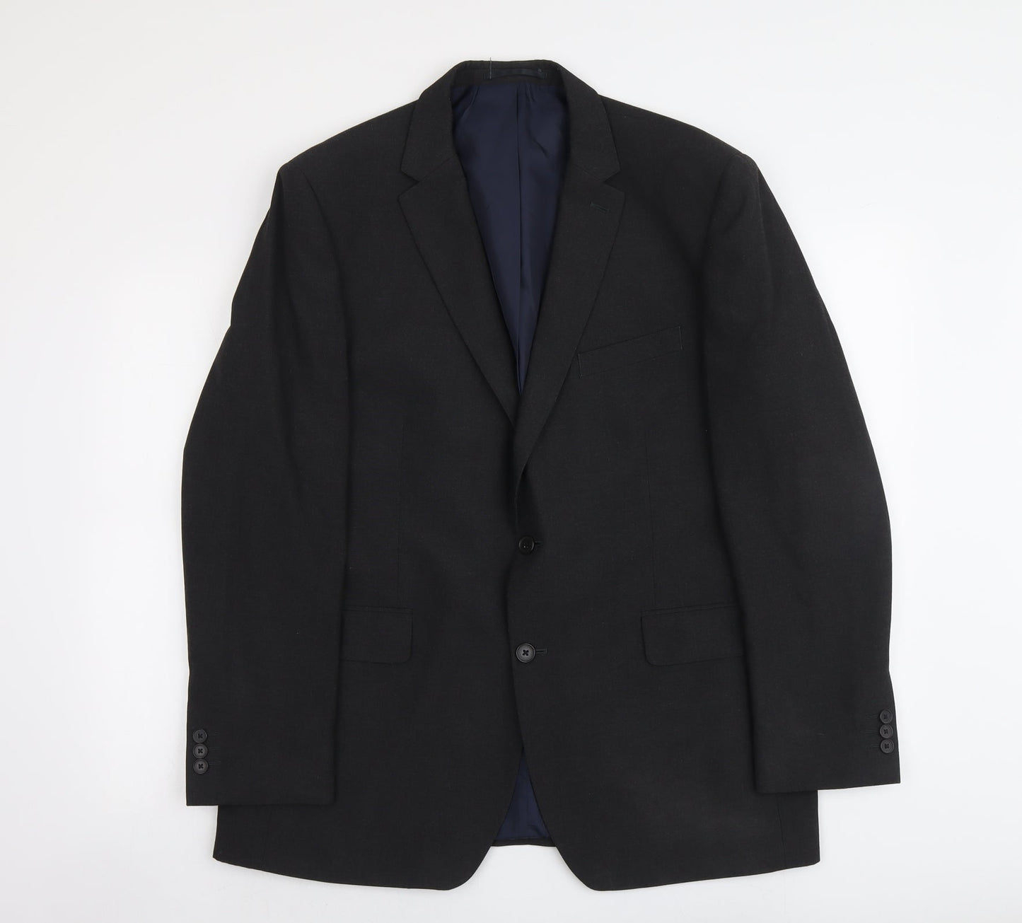 Debenhams Mens Grey Polyester Jacket Suit Jacket Size L Regular