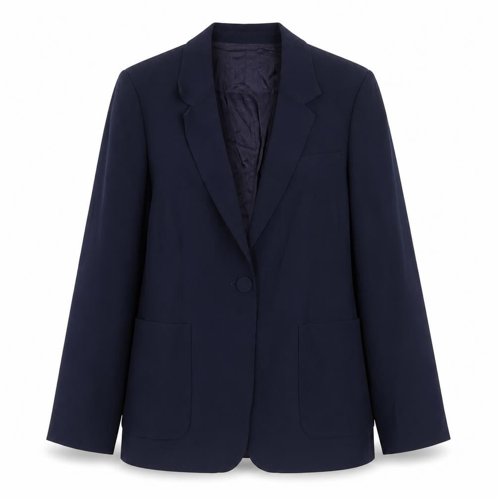 Sutton Studio Womens Blue Triacetate Jacket Suit Jacket Size 8