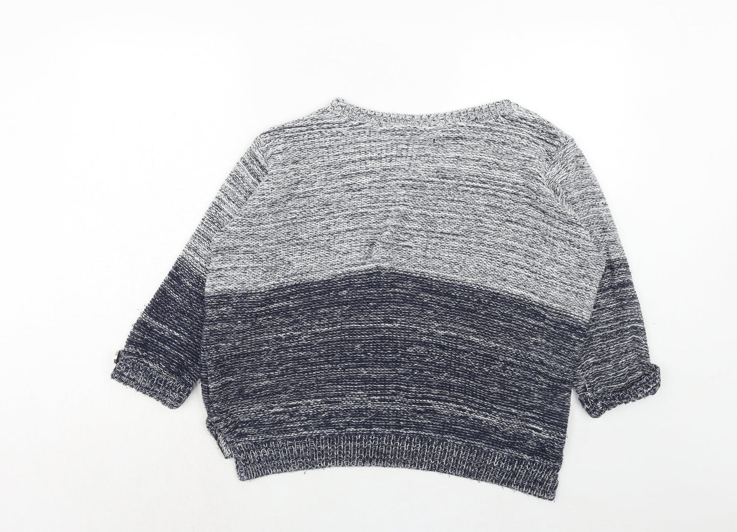 Wallis Womens Blue Round Neck Acrylic Pullover Jumper Size M