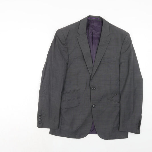 Marks and Spencer Mens Grey Wool Jacket Suit Jacket Size 38 Regular