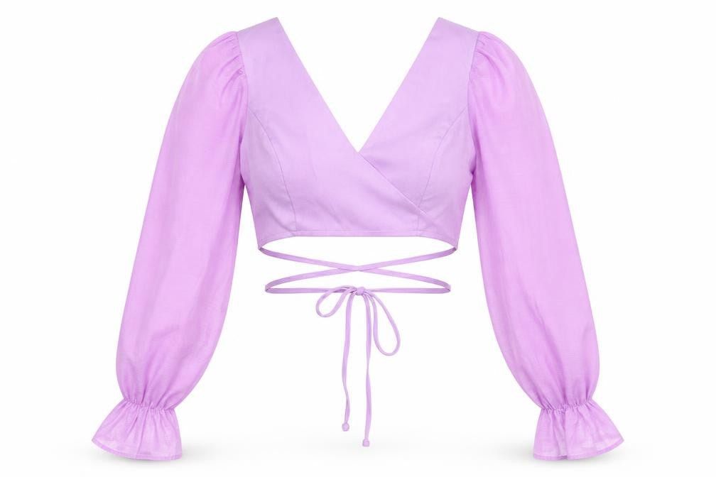 Boohoo Womens Purple Polyester Basic Blouse Size 12 V-Neck