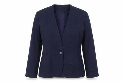 Debenhams Womens Blue Polyester Jacket Suit Jacket Size 10