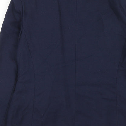 Debenhams Womens Blue Polyester Jacket Suit Jacket Size 10