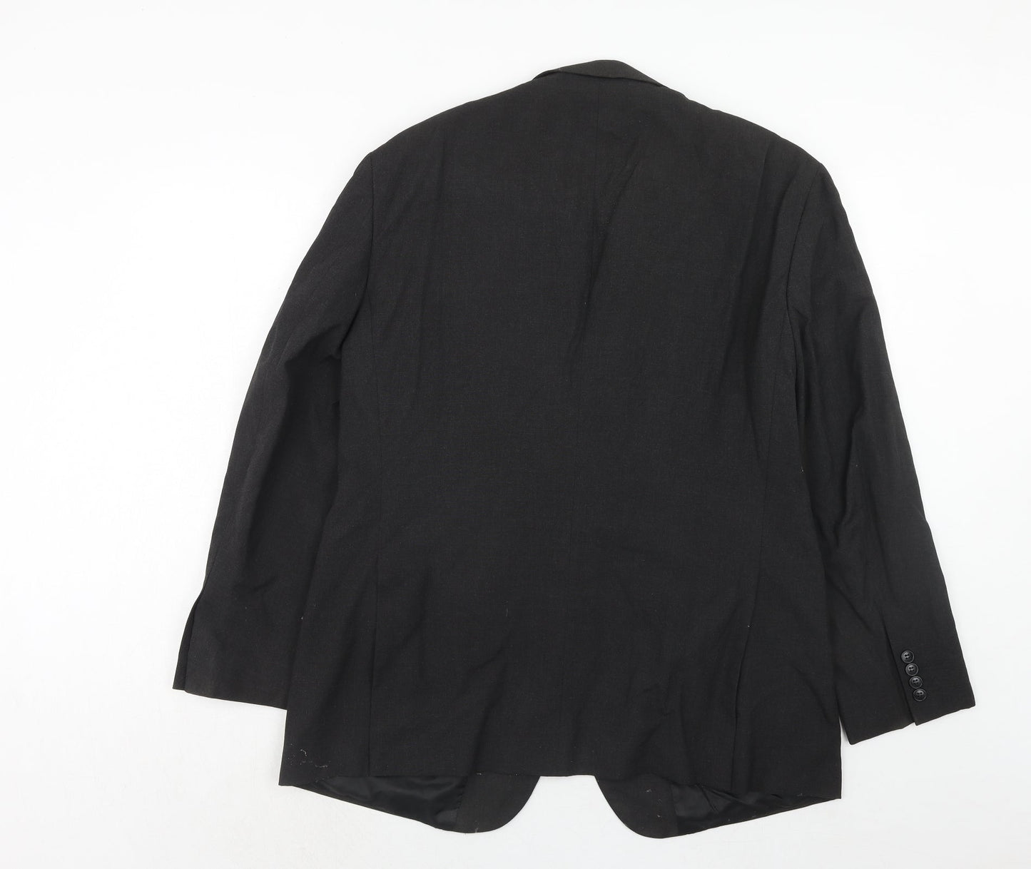 Marks and Spencer Mens Black Polyester Jacket Suit Jacket Size 42 Regular