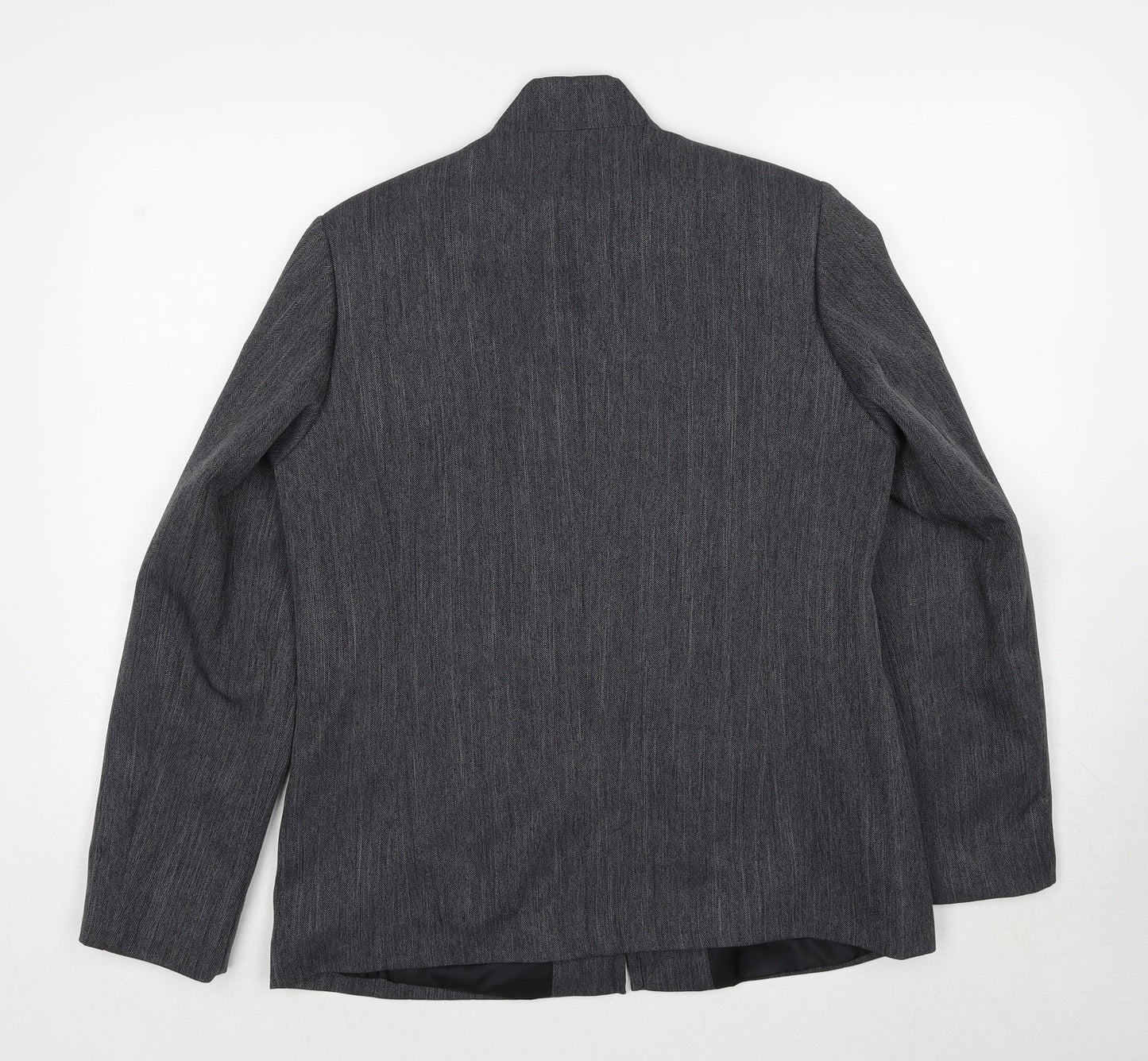 Cotton Traders Womens Grey Geometric Jacket Size 12 Zip