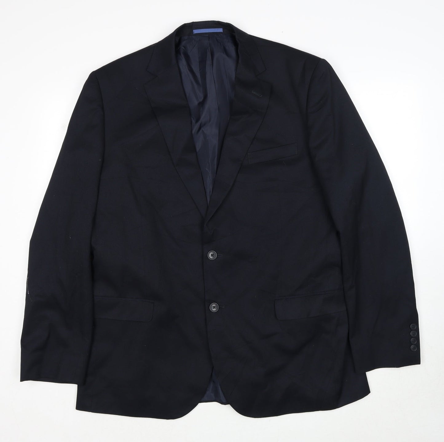 Marks and Spencer Mens Blue Polyester Jacket Suit Jacket Size 44 Regular