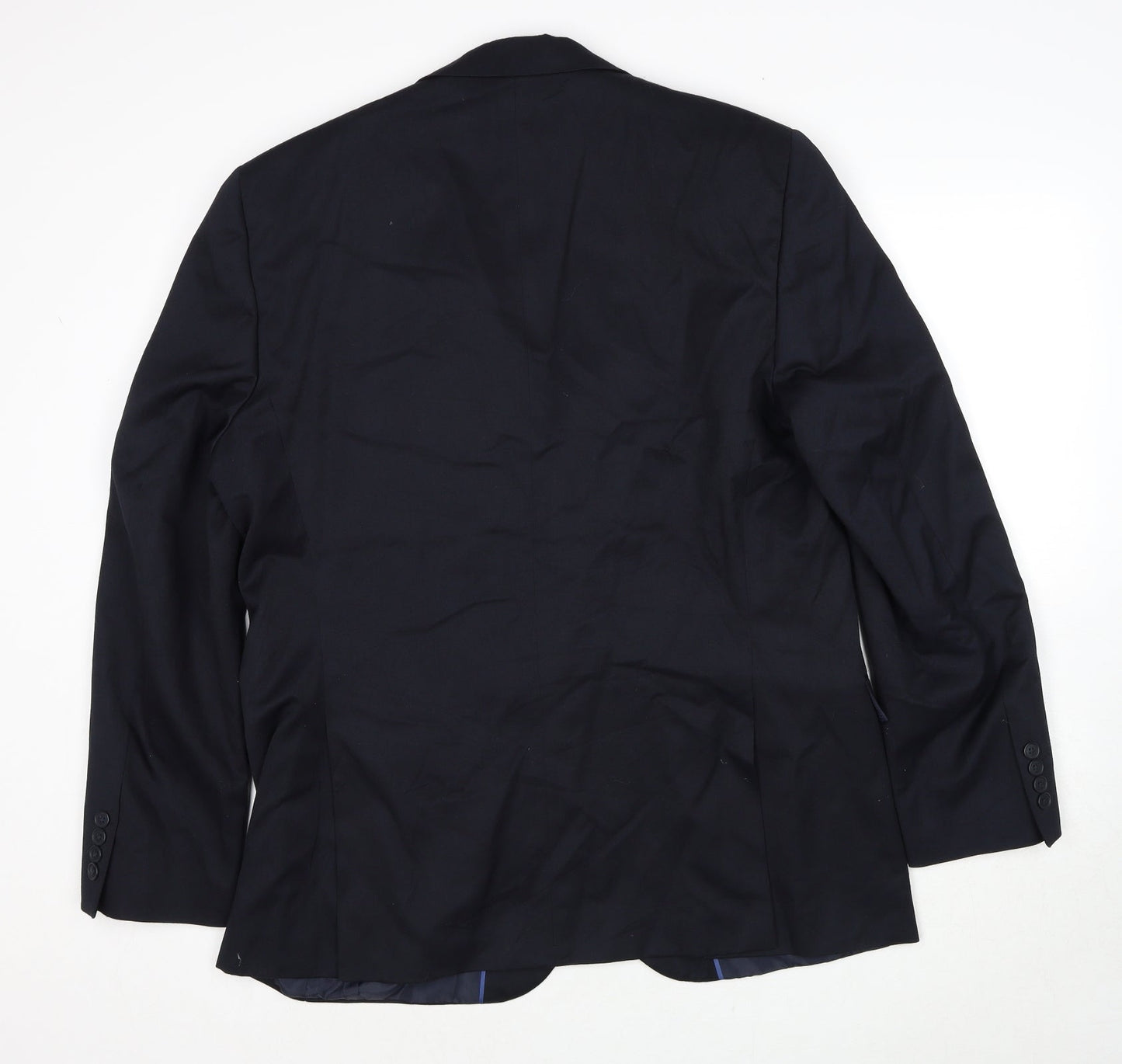 Marks and Spencer Mens Blue Polyester Jacket Suit Jacket Size 44 Regular